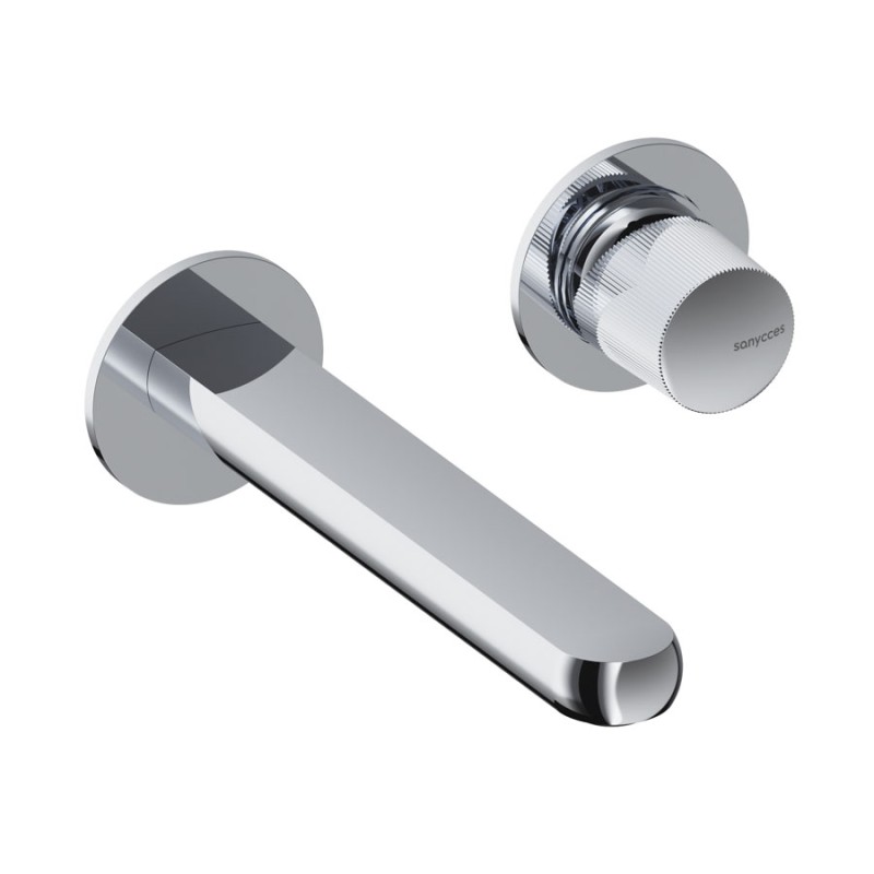 MONOMANDO DE LAVABO EMPOTRADO DEDAL PLISSÉ CROMO