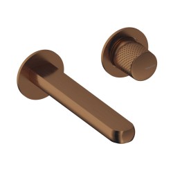 MONOMANDO DE LAVABO EMPOTRADO DEDAL ORO ROSA CEPILLADO