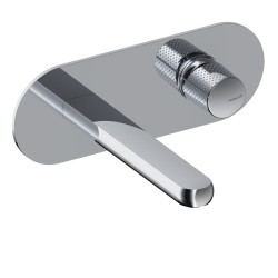 MONOMANDO DE LAVABO EMPORTADO OVAL DEDAL CROMO