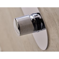 MONOMANDO DE LAVABO EMPORTADO OVAL DEDAL CROMO