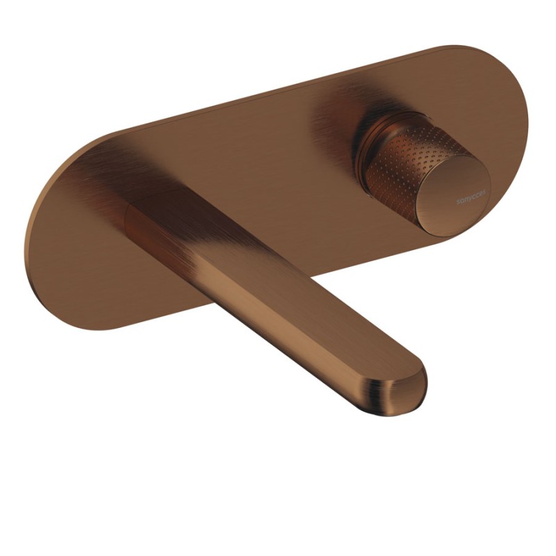 MONOMANDO DE LAVABO EMPORTADO OVAL DEDAL ORO ROSA CEPILLADO MONOMANDO DE LAVABO EMPORTADO OVAL DEDAL ORO ROSA CEPILLADO