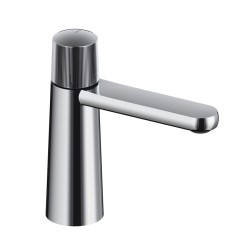 MONOMANDO DE LAVABO DEDAL PLISSÉ CROMO