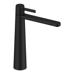 MONOMANDO DE LAVABO ALTO DEDAL PIN NEGRO MATE