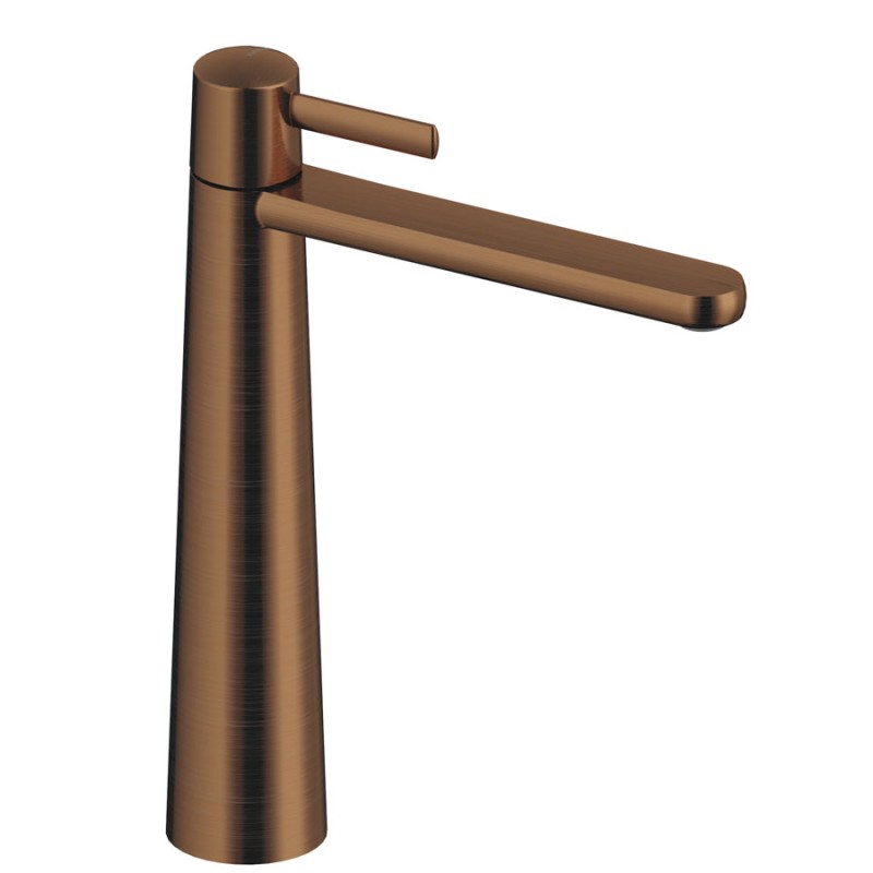 MONOMANDO DE LAVABO ALTO DEDAL PIN ORO ROSA CEPILLADO MONOMANDO DE LAVABO ALTO DEDAL PIN ORO ROSA CEPILLADO