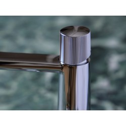 MONOMANDO DE LAVABO ALTO DEDAL PLISSÉ CROMO