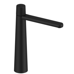MONOMANDO DE LAVABO ALTO DEDAL NEGRO MATE