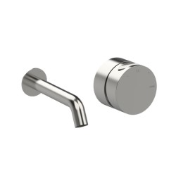 MONOMANDO DE LAVABO DE EMPOTRAR CAÑO 15CM INCOOL ACERO PVD