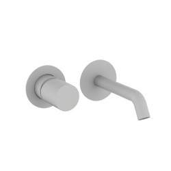 MONOMANDO DE LAVABO EMPOTRADO CAÑO 11CM INCOOL BLANCO