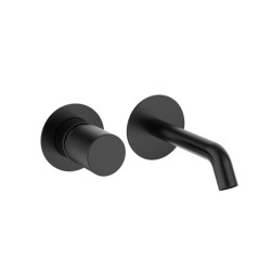 MONOMANDO DE LAVABO EMPOTRADO CAÑO 20CM INCOOL METAL BLACK PVD