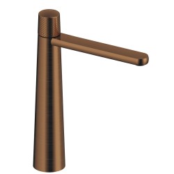 MONOMANDO DE LAVABO ALTO DEDAL ORO ROSA CEPILLADO