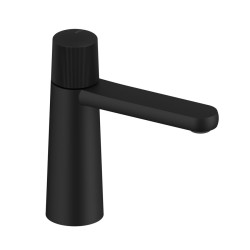 MONOMANDO DE LAVABO DEDAL PLISSÉ NEGRO MATE