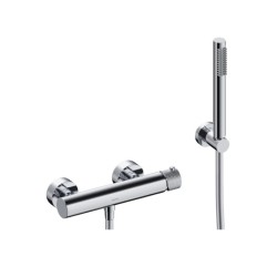 KIT GRÍFERIA MONOMANDO EMPOTRADA DE DUCHA FLEXO SILICONA LOOP K CROMO