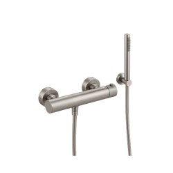 KIT GRÍFERIA MONOMANDO EMPOTRADA DE DUCHA LOOP K NIQUEL CEPILLADO