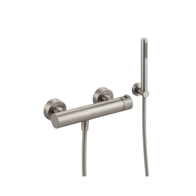 KIT GRÍFERIA MONOMANDO EMPOTRADA DE DUCHA FLEXO SILICONA LOOP K NIQUEL CEPILLADO KIT GRÍFERIA MONOMANDO EMPOTRADA DE DUCHA FLEXO SILICONA LOOP K NIQUEL CEPILLADO