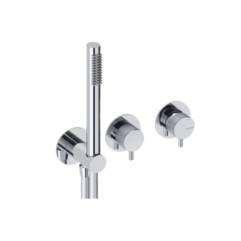 GRIFERÍA MONOMANDO EMPOTRADA DE DUCHA FLEXO SILICONA LOOP K 2 VÍAS CROMO GRIFERÍA MONOMANDO EMPOTRADA DE DUCHA FLEXO SILICONA LOOP K 2 VÍAS CROMO