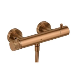 GRIFERIA TERMOSTÁTICA EMPOTRADA DE DUCHA LOOP K ORO ROSA CEPILLLADO