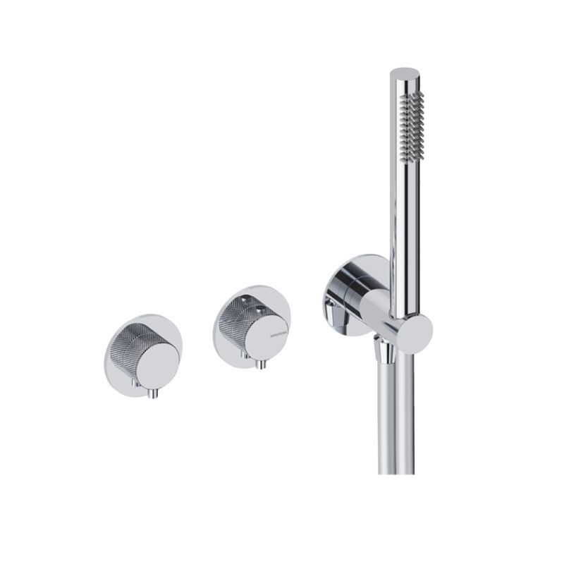 GRÍFERIA TERMOSTÁTICA PARA MURAL DUCHA HORIZONTAL 2-3 VÍAS LOOP K CROMO GRÍFERIA TERMOSTÁTICA PARA MURAL DUCHA HORIZONTAL 2-3 VÍAS LOOP K CROMO