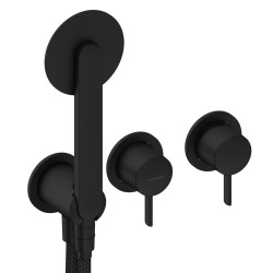 GRÍFERIA MONOMANDO DE DUCHA DEDAL PIN NEGRO MATE