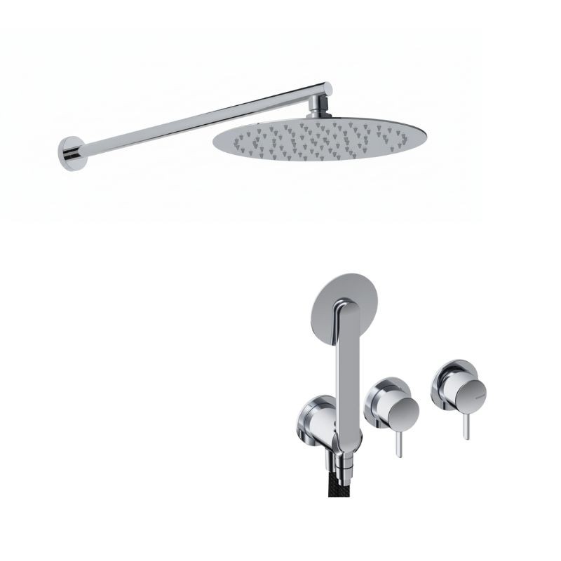 KIT GRÍFERIA MONOMANDO DE DUCHA DEDAL PIN CROMO KIT GRÍFERIA MONOMANDO DE DUCHA DEDAL PIN CROMO