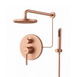 KIT DE DUCHA EMPOTRADO VETTÄ ORO ROSA CEPILLADO