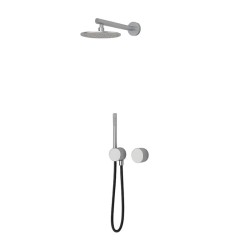 KIT GRÍFERIA MONOMANDO DE DUCHA 2 SALIDAS INCOOL ACERO PVD