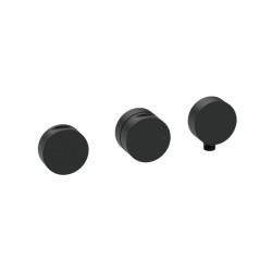 GRÍFERIA TERMOSTÁTICA DE DUCHA CON SOPORTE DE 2 SALIDAS INCOOL METAL BLACK PVD