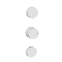 GRÍFERIA TERMOSTÁTICA DE DUCHA VERTICAL 3 SALIDAS INCOOL BLANCO