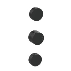 GRÍFERIA TERMOSTÁTICA DE DUCHA VERTICAL 2 SALIDAS INCOOL METAL BLACK PVD