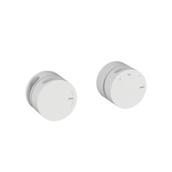 GRÍFERIA MONOMANDO DE DUCHA 2 SALIDAS CON SOPORTE INCOOL BLANCO