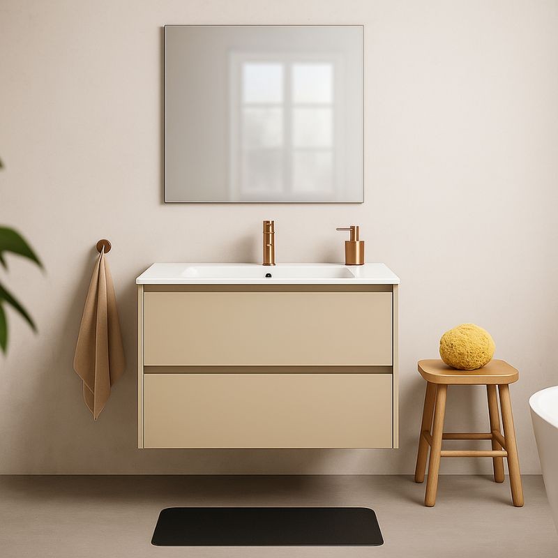 Conjunto Mueble Silk Biscuit 100X45 2Cj