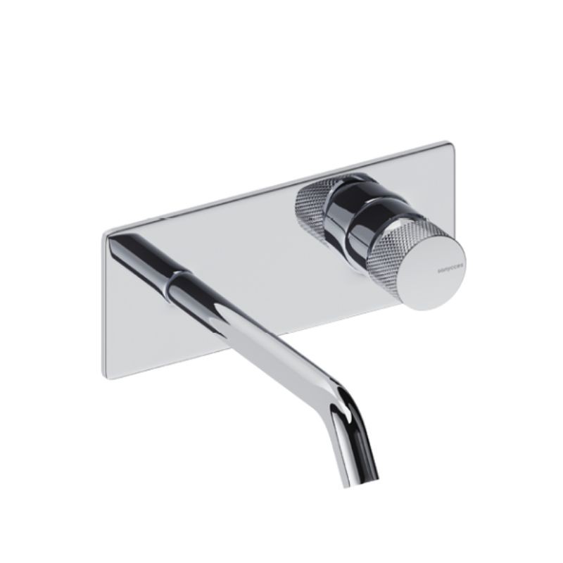 MONOMANDO DE LAVABO MURAL CON CAÑO DE 18CM LOOP K CROMO MONOMANDO DE LAVABO MURAL CON CAÑO DE 18CM LOOP K CROMO