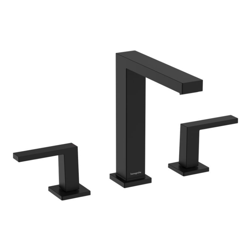 MONOMANDO DE LAVABO 3 AGUJEROS PUSH-OPEN TECTURIS E BRONCE NEGRO MATE