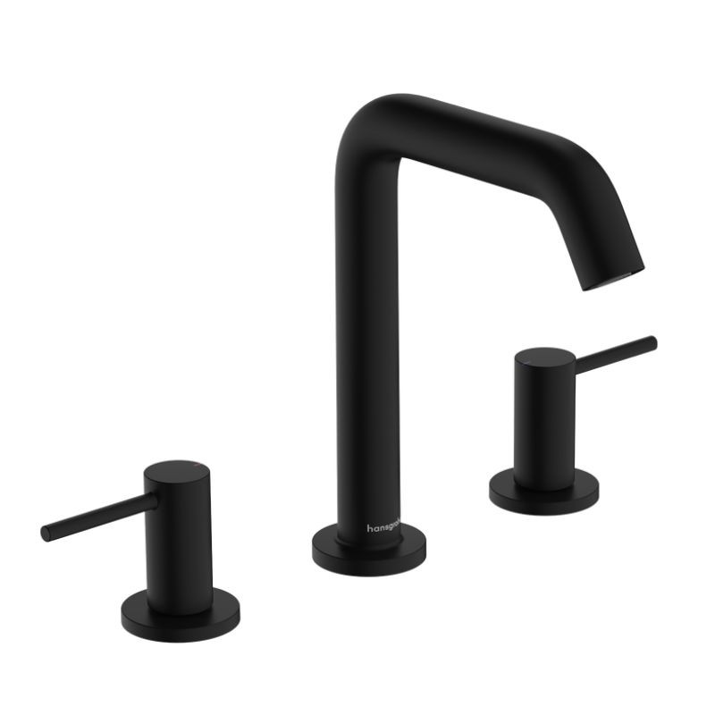 MONOMANDO DE LAVABO 3 AGUJEROS PUSH-OPEN TECTURIS S BRONCE NEGRO MATE