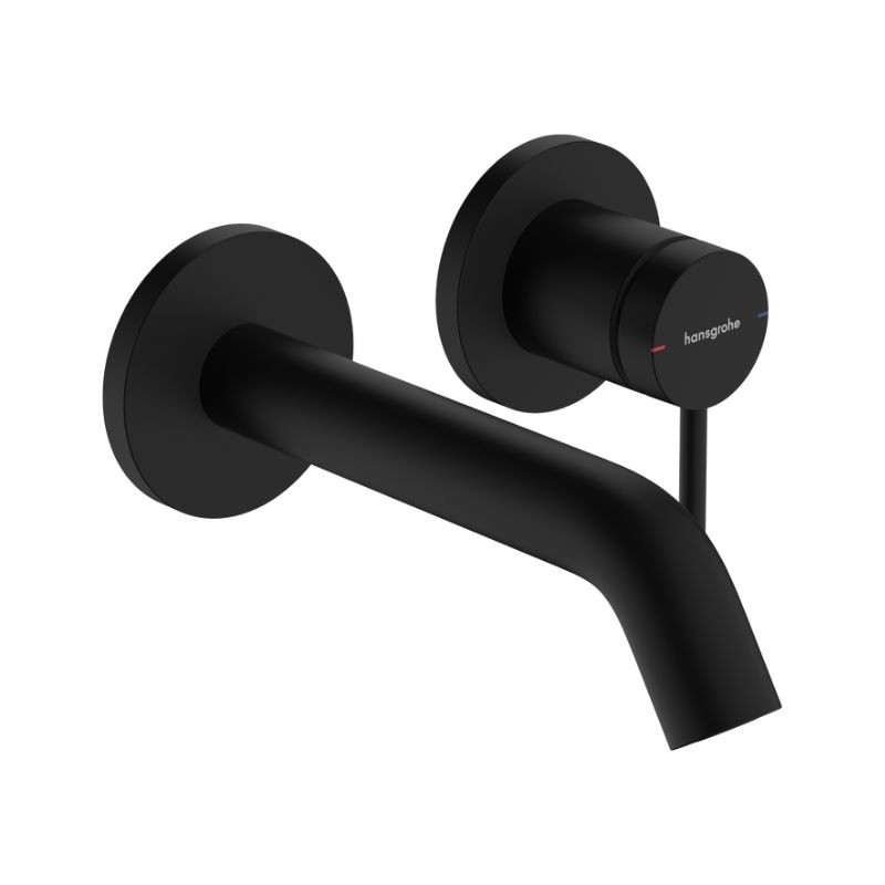 MONOMANDO DE LAVABO EMPOTRADO 16,5 TECTURIS S NEGRO MATE