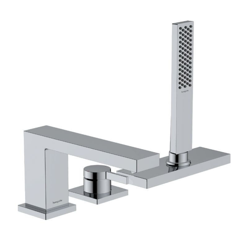 GRIFERIA DE BAÑERA BORDE 3 AGUJEROS MONOMANDO TECTURIS E CROMO