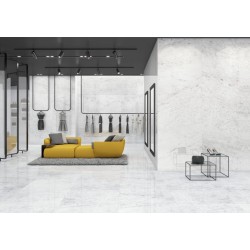 Azulejo efecto Mármol Carrara de Grespania para Cocina,Comercio