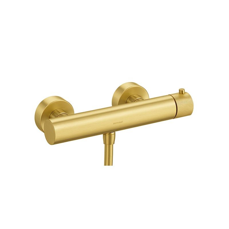 GRIFERÍA MONOMANDO EMPOTRADA DE DUCHA LOOP K ORO CEPILLADO