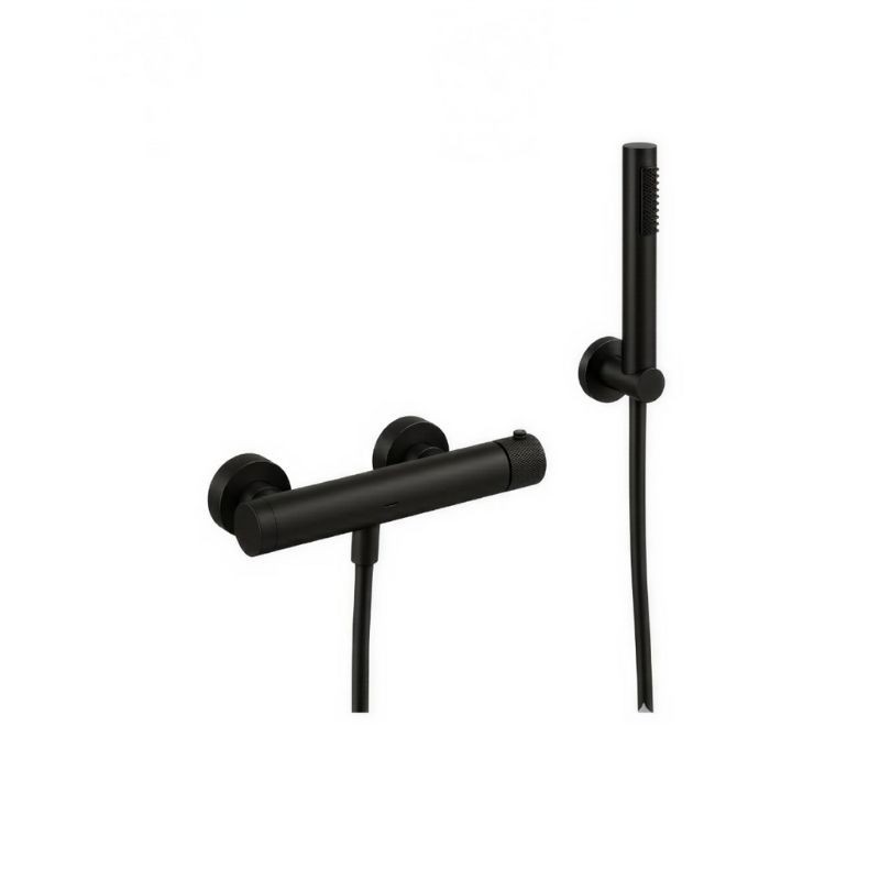 KIT GRIFERÍA MONOMANDO EMPOTRADA DE DUCHA FLEXO SILICONA LOOP K METAL GUN