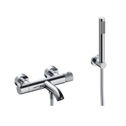 KIT GRIFERÍA TERMOSTÁTICA EMPOTRADA DE BAÑERA LOOP K CROMO