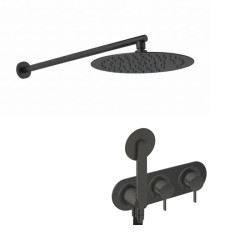 KIT GRIFERÍA MONOMANDO OVAL DE DUCHA DEDAL PIN RAW METAL