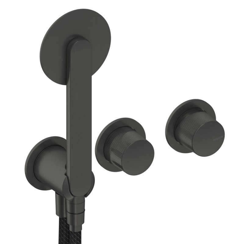 GRIFERÍA MONOMANDO DE DUCHA DEDAL PLISSÉ RAW METAL