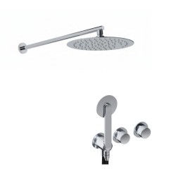 KIT GRIFERÍA MONOMANDO DE DUCHA DEDAL CROMO