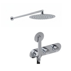 KIT GRIFERÍA MONOMANDO DE DUCHA DEDAL CROMO
