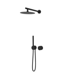 KIT GRIFERÍA MONOMANDO DE DUCHA 2 SALIDAS INCOOL NEGRO