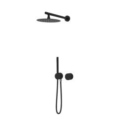 KIT GRIFERÍA MONOMANDO DE DUCHA 2 SALIDAS INCOOL METAL BLACK PVD