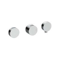 GRIFERÍA TERMOSTÁTICA DE DUCHA CON SOPORTE DE 2 SALIDAS INCOOL CROMO