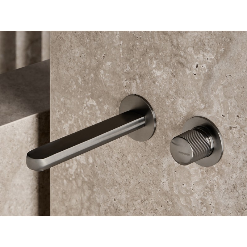 MONOMANDO DE LAVABO EMPOTRADO DEDAL PLISSÉ RAW METAL