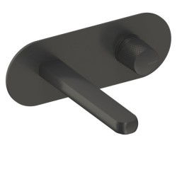 MONOMANDO DE LAVABO EMPORTADO OVAL DEDAL RAW METAL