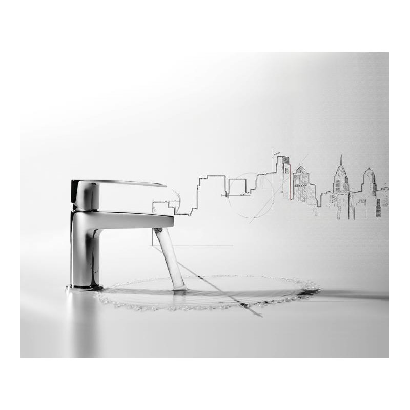 MONOMANDO DE LAVABO FLAT-TRES CROMO BRILLO