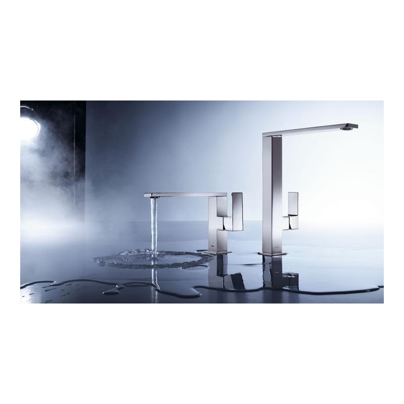 MONOMANDO DE LAVABO CUADRO CROMO BRILLO